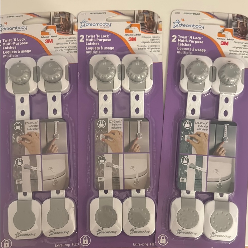 Gray Twist 'N Lock Multi-Purpose Latches